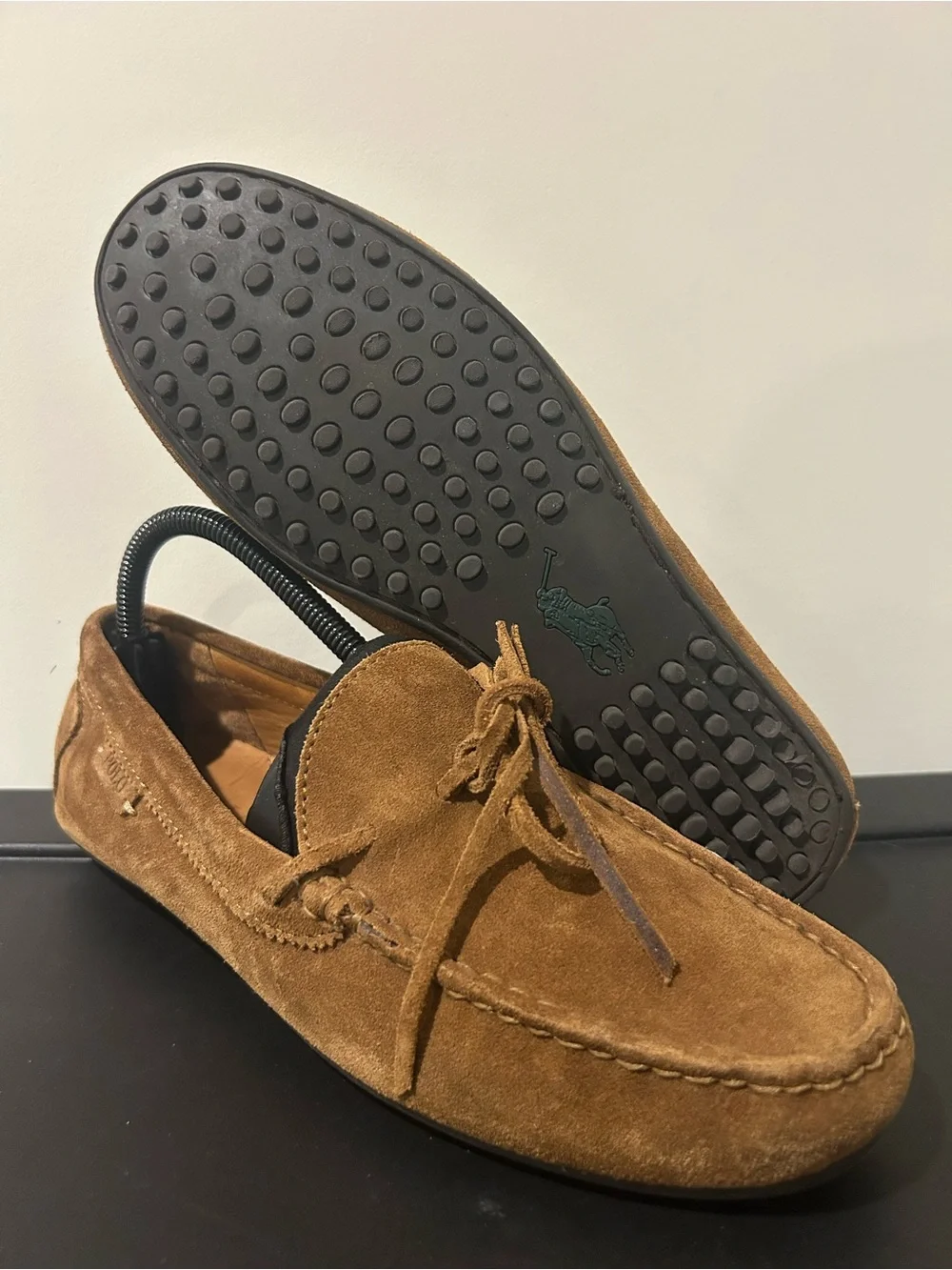 Polo Woodford SO-DRV Men's 7.5D Driving Shoes Mocassins Loafers Leather Brown